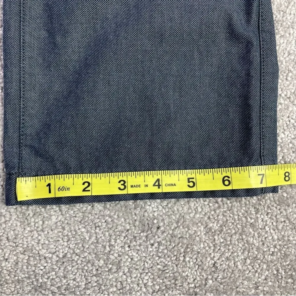 Banana Republic Kentfield Pants Men's 34X30 Black Straight Mid-Rise Flat Front